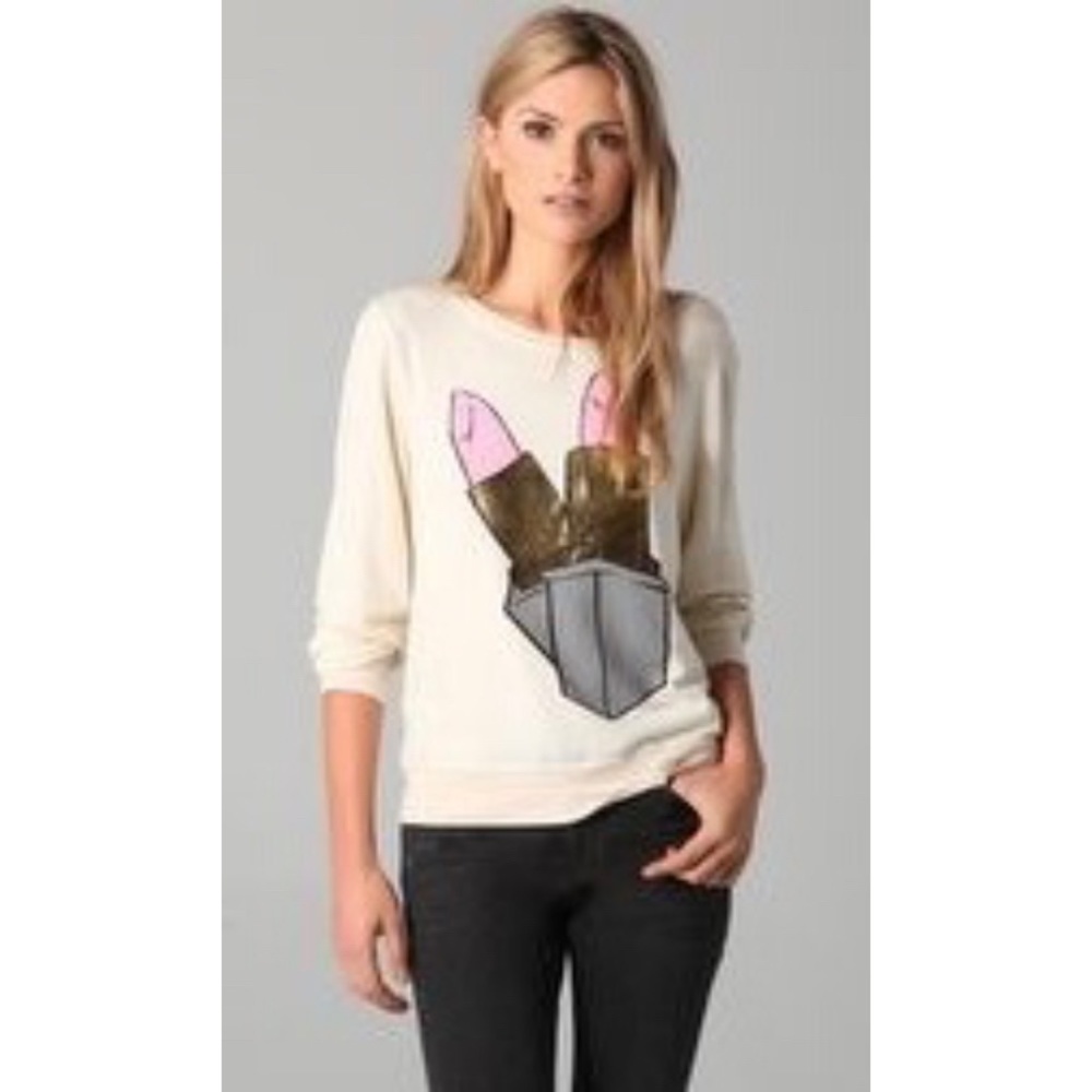 NWT Authentic Wildfox Lip Stick Sweatshirt​ - Picture 3 of 8